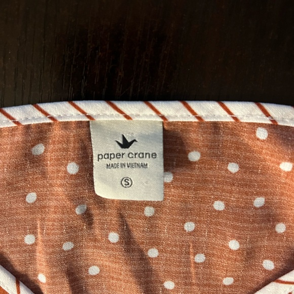 Terracotta and White Polka Dot Top - Picture 2 of 2